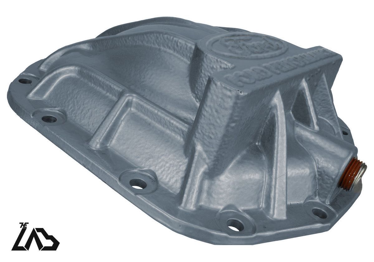 Ford Performance M-4033-BR rear differential cover, Azure Gray, no letter fill
