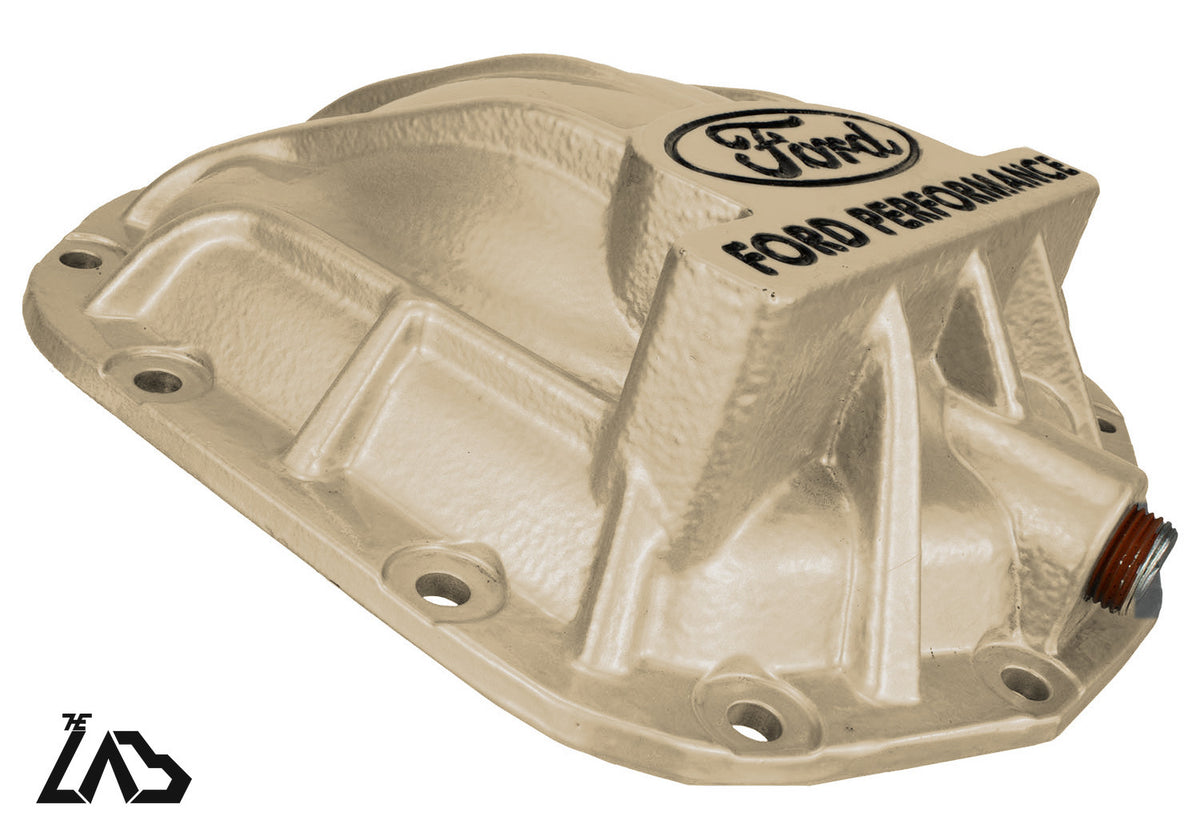 Ford Performance M-4033-BR rear differential cover, Desert Sand, black letter fill