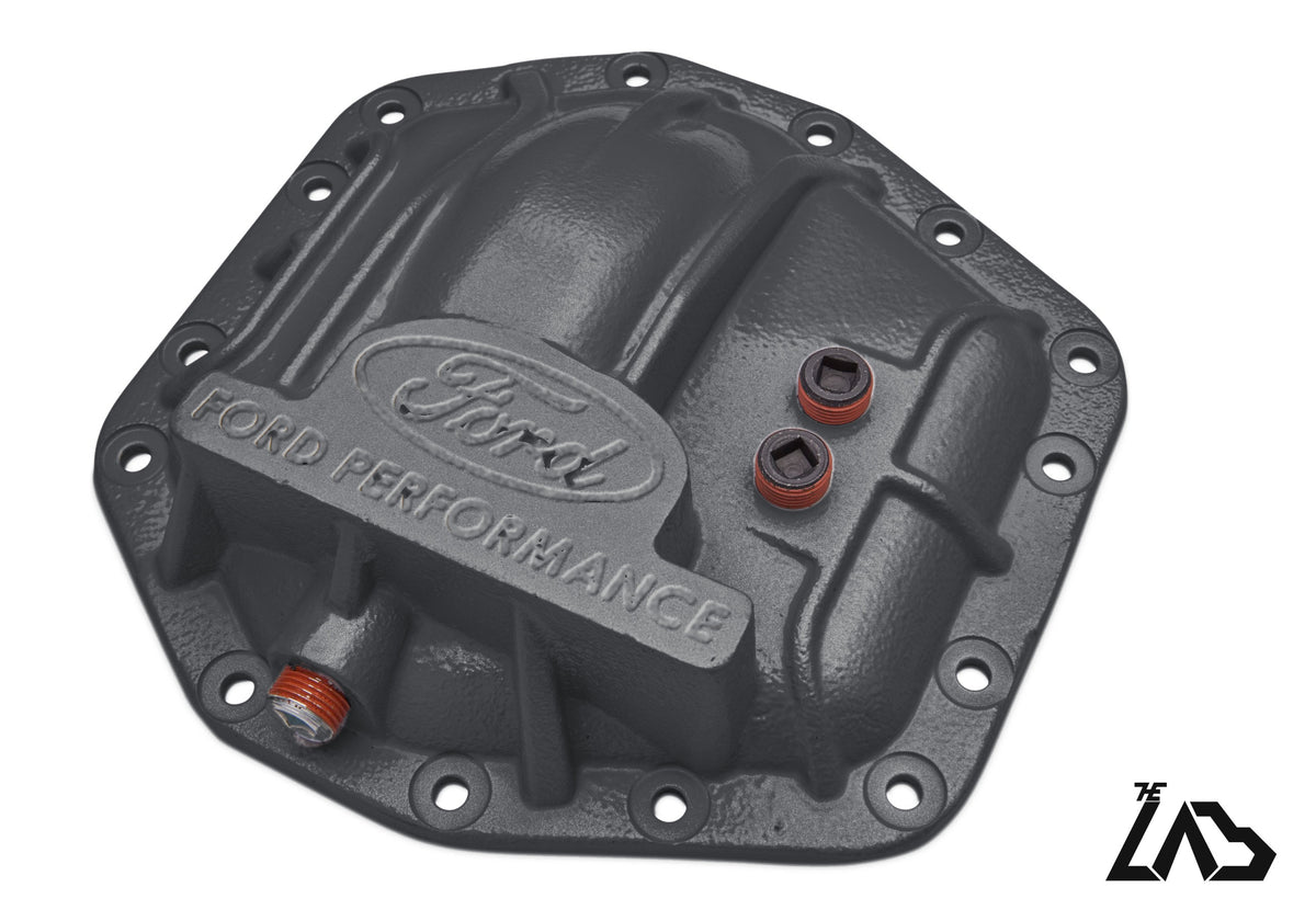 Ford Performance M-4033-DR Bronco Raptor rear differential cover, Carbonized Gray, no letter fill