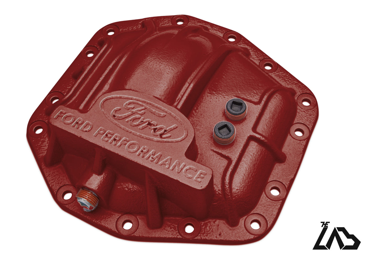 Ford Performance M-4033-DR Bronco Raptor rear differential cover, Hot Pepper Red, no letter fill