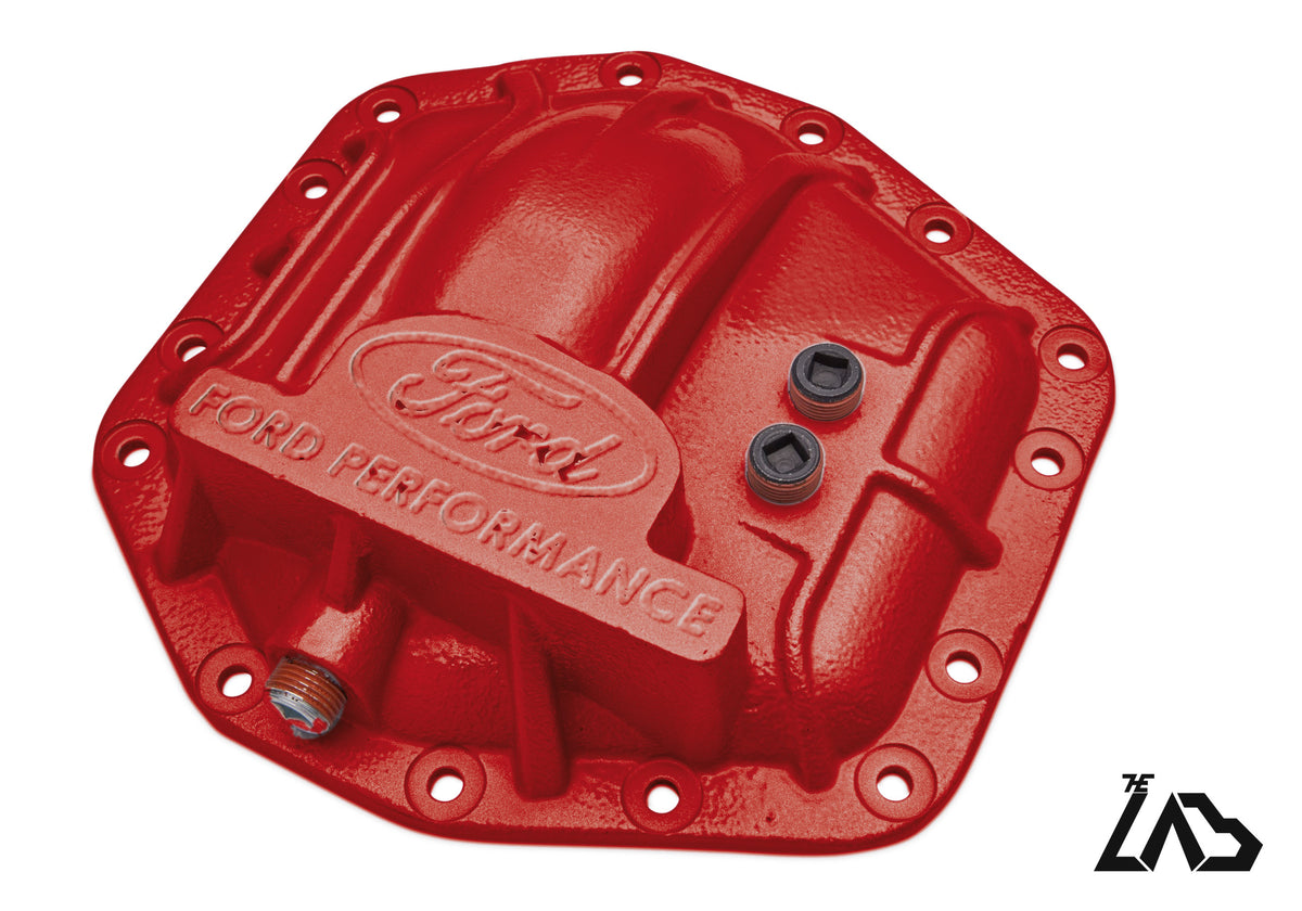 Ford Performance M-4033-DR Bronco Raptor rear differential cover, Race Red, no letter fill
