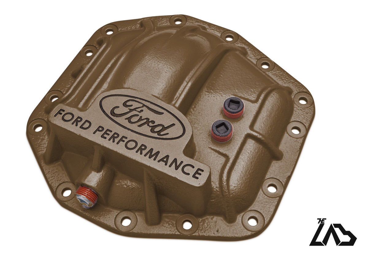 Ford Performance M-4033-DR Bronco Raptor rear differential cover, Sinister Bronze, black letter fill