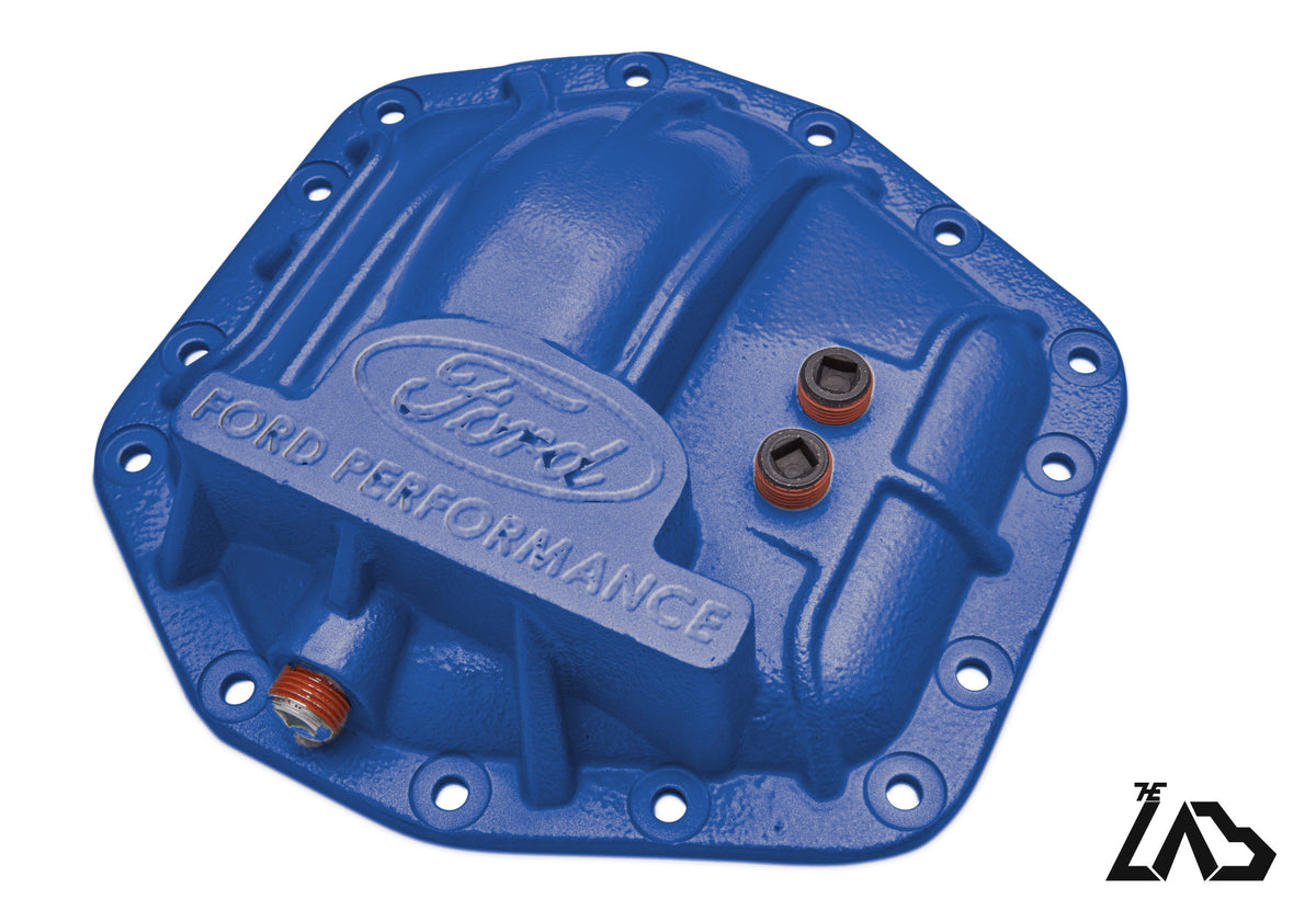 Ford Performance M-4033-DR Bronco Raptor rear differential cover, Velocity Blue, no letter fill