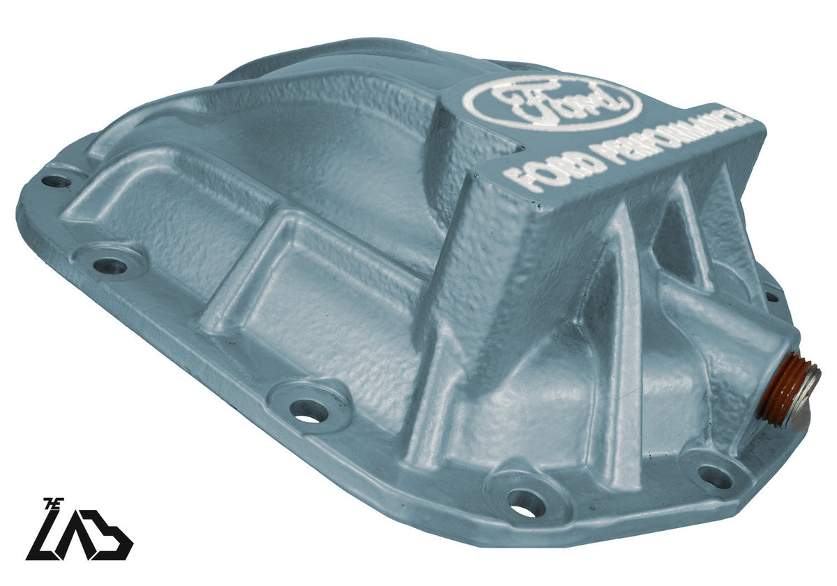 Ford Performance M-4033-BR rear differential cover, Area 51, white letter fill