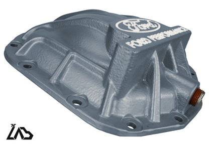 Ford Performance M-4033-BR rear differential cover, Azure Gray, white letter fill