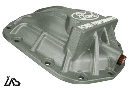 Ford Performance M-4033-BR rear differential cover, Cactus Gray, white letter fill