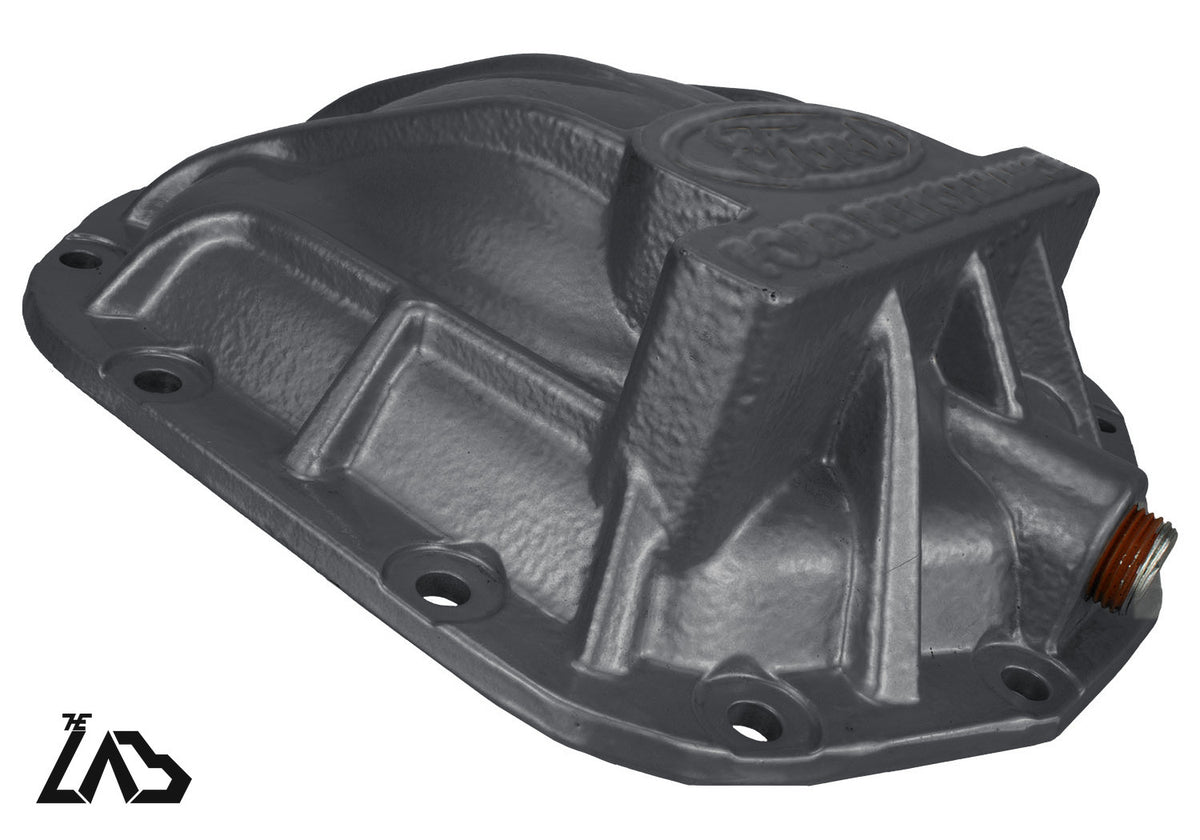 Ford Performance M-4033-BR rear differential cover, Carbonized Gray, no letter fill