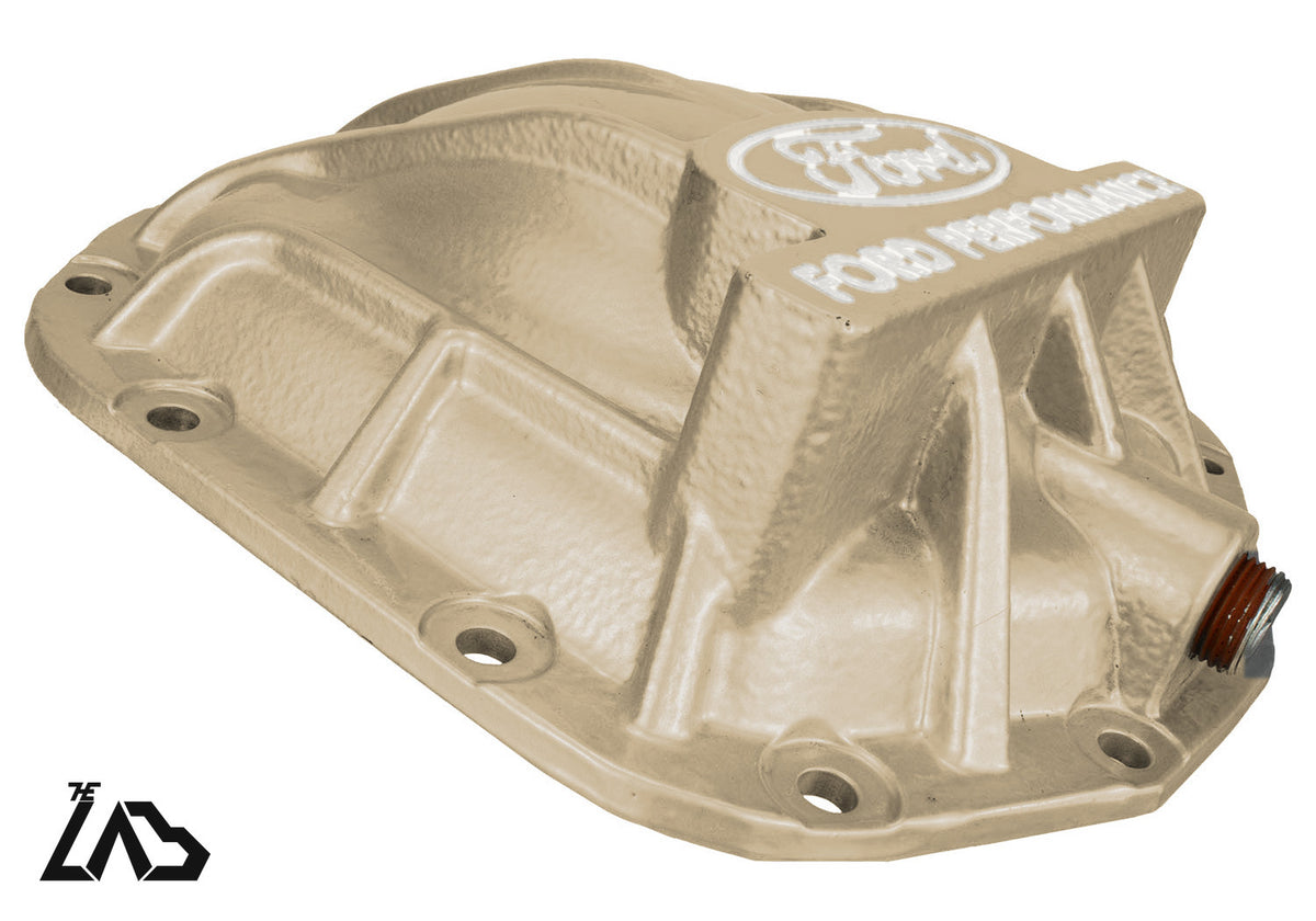 Ford Performance M-4033-BR rear differential cover, Desert Sand, white letter fill
