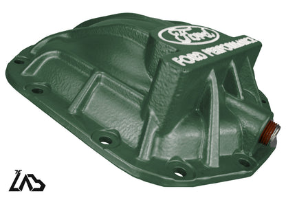 Ford Performance M-4033-BR rear differential cover, Eruption Green, white letter fill