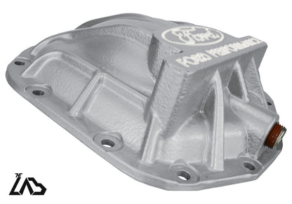 Ford Performance M-4033-BR rear differential cover, Iconic Silver, white letter fill
