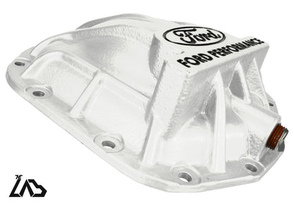 Ford Performance M-4033-BR rear differential cover, Oxford White, black letter fill