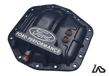 Ford Performance M-4033-DR Bronco Raptor rear differential cover, Antimatter Blue, white letter fill