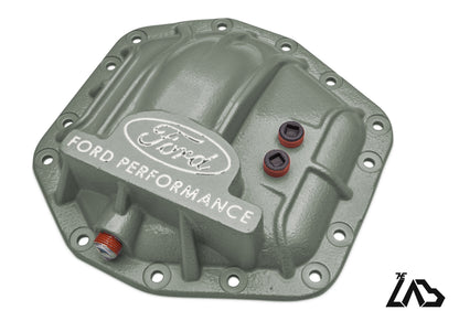 Ford Performance M-4033-DR Bronco Raptor rear differential cover, Cactus Gray, white letter fill