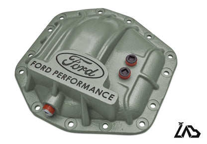 Ford Performance M-4033-DR Bronco Raptor rear differential cover, Cactus Gray, black letter fill