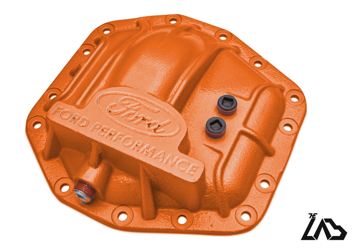 Ford Performance M-4033-DR Bronco Raptor rear differential cover, Code Orange, no letter fill