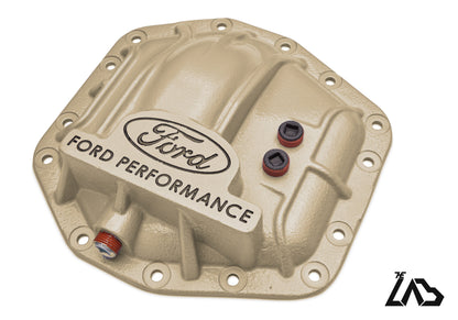 Ford Performance M-4033-DR Bronco Raptor rear differential cover, Desert Sand, black letter fill