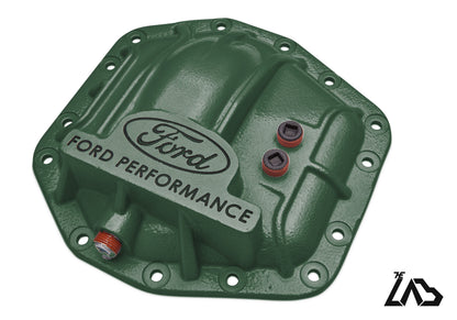 Ford Performance M-4033-DR Bronco Raptor rear differential cover, Eruption Green, black letter fill