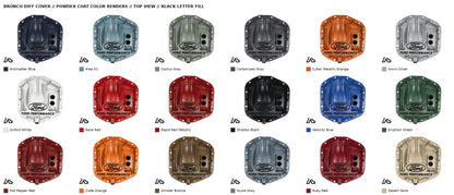 Ford Bronco, Bronco Raptor & Ranger Rear Differential Cover // Powder Coated