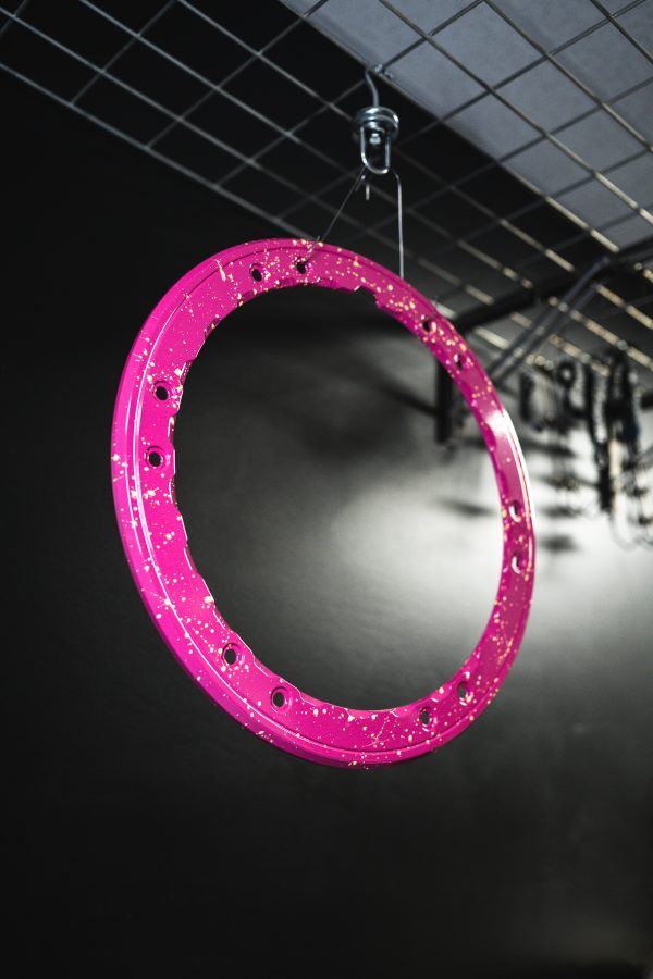 Ford Bronco Bead lock trim ring [M1021KBLB] [Pink with Yellow Splatter]